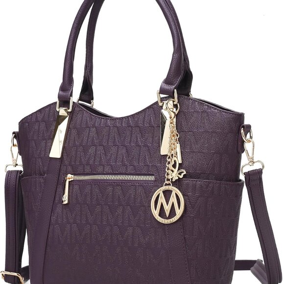 Tote Satchel Handbag for Women: PU Leather Shoulder Bag – Top-Handle Purse Ladi